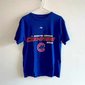 Chicago Cubs 2008 NL Central Division Champions T shirt size Youth XL